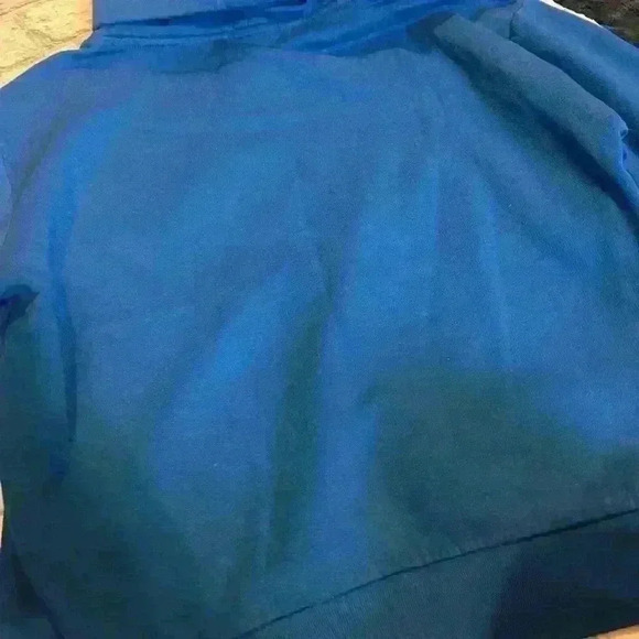 PINK Victoria Secret Royal Blue Cowl Neck Long Sleeve Sweatshirt Size XS - Picture 4 of 4